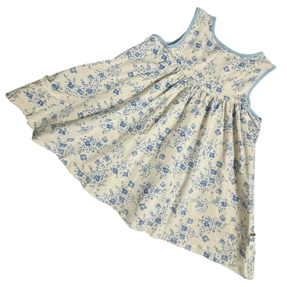 SweetHoney 10Y Blue Floral Button Front Dress Cottagecore - Picture 6 of 11